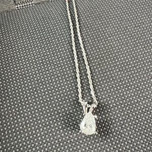 1 karat Diamond silver necklace
